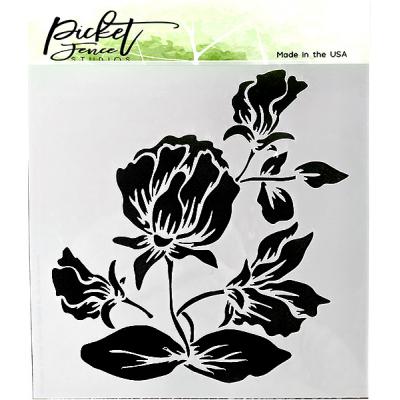 Picket Fence Studios Stencil - Shading Flower